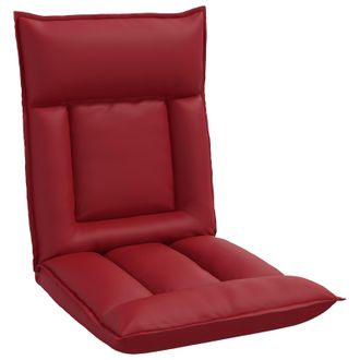 vidaXL Sill&oacute;n Ajustable Rojo Vino Cuero Sint&eacute;tico Vidaxl