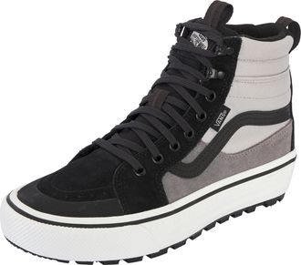 Vans Sneaker VANS MTE SK8-Hi Waterproof Insulated, Damen, Gr. 37, grau (gray, schwarz), Leder, Synthetik, Textil, Schuhe Sneaker, wasserdichter, gef&uuml;tterte