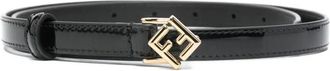 Fendi Ff Diamonds Patent Leather Belt Accessories