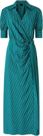 Pinko Alexandra Abito Tinto Filo Flu - Dames - Wikkelkleedje - Groen - XL - Kleedjes