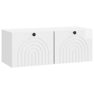 vidaXL Mueble Para Tv De Pared Brillante 78,5 X 31 X 30 Cm Vidaxl