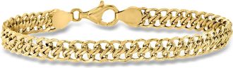 Ross-Simons Italian 18kt Yellow Gold Flat-Link Chain Bracelet