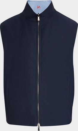 Isaia Men & apos;s Zipped Reversible Vest