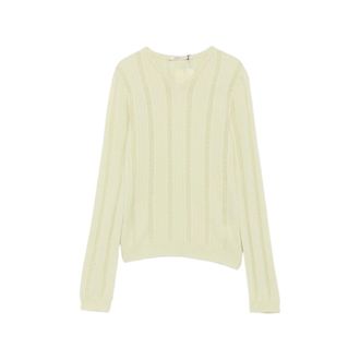 Paloma Wool Pointelle-knit V-neck Sweater