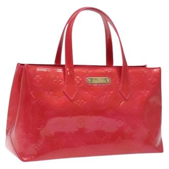 Louis Vuitton Pre-owned Handbags, female, Pink, Size: ONE SIZE Pre-owned Vintage Patent Leather Hand Bag