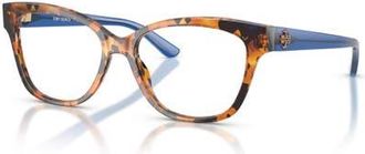 Tory Burch 51mm Square optical glasses in Tortoise at Nordstrom