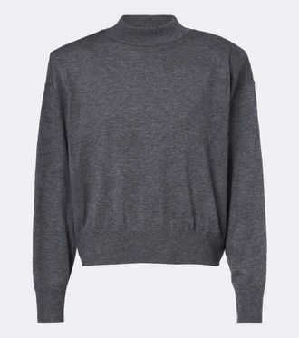 Frankie Shop Rue wool-blend mockneck sweater