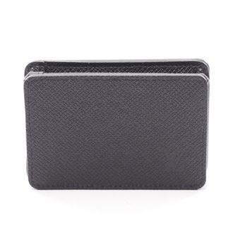 Louis Vuitton Ardoise Black Taiga Leather Coin Purse/Coin Case (Pre-Owned)