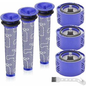 OEM Kit De Filtros De Repuesto Para Aspiradoras De Mano Inal&aacute;mbricas Dyson V6 Absolute, Reemplaza A Los N&uacute;meros De Pieza 966741-01 Y 965661-01, Paquete De