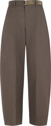 sacai Brown Wool Trousers
