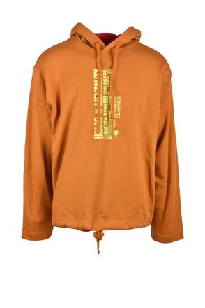 Diesel Orange Muted Cotton Sweatshirt