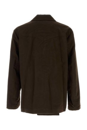 Namacheko Mens Brown Cotton Moleskin Blazer Giacche E Gilet