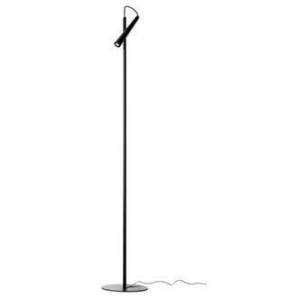 FOSCARINI Floor lamp Magneto - Black - Lacquered steel - Designer Giulio Iacchetti