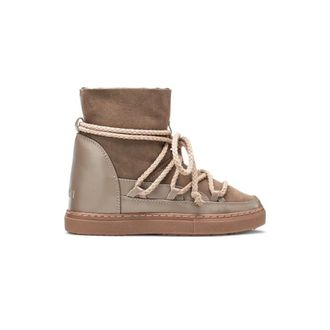INUIKII Schoenen, Dames, Beige, 36 EU, Leer, Taupe Leren Sleehaklaars