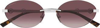 Gucci Sunglasses Gg2051 S 003 Silver/Red Woman