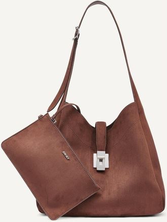 DKNY Daria Large Hobo in Chocolate at Nordstrom