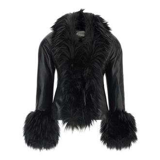 Andamane Kasia Jacket - Dames - Leren en Su&egrave;de Jassen - Zwart - XS - Leer - Jassen