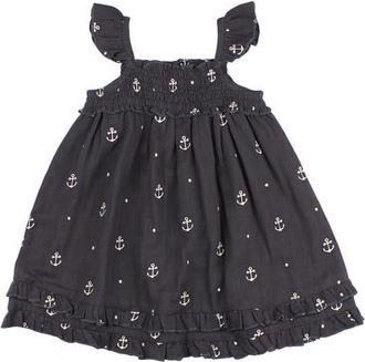 LOvedbaby Anchor Organic Cotton Dress in Chia Anchor at Nordstrom, Size 18-24M