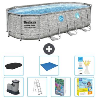 Bestway Piscina Bestway Power Steel Oval - 549x274x122 Cm - 8-piezas S546