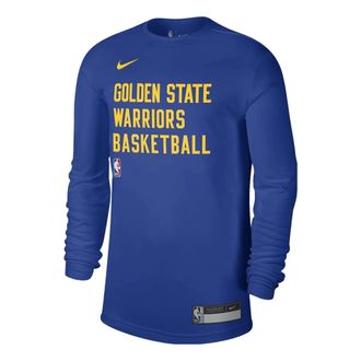 Nike x NBA Dri-FIT Golden State Warriors Training Long Sleeve T-shirt Blue FD9949-495