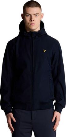 Lyle & Scott Mesh Back Long Sleeve Softshell Jacket in Dark Navy at Nordstrom, Size Xx-Large