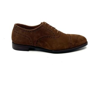 Crockett & Jones Barrington Richelieu - Heren - Veterschoenen - Bruin - 41 EU - Schoenen