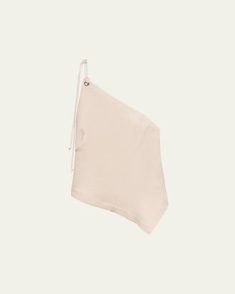 Helmut Lang Asymmetric One-Shoulder Sailor Top