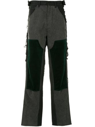 Off-white patch-detail Arrows-motif jeans - Grey