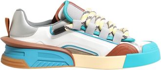 Dolce & Gabbana Multicolor Leather Low Top Sneakers Mens Shoes