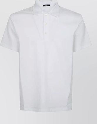 Herno cotton regular-fit short-sleeve polo shirt