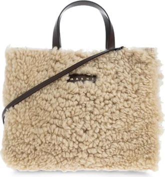 Marni Tassen, Dames, Beige, ONE Size, Handbags