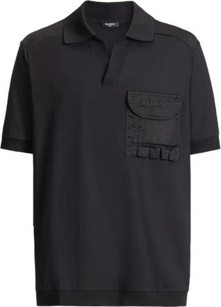 Balmain Polo Utilitario Vintage - Tops - Hombre - Negro - M