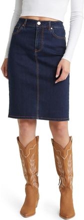 1822 Denim High Waist Denim Skirt in Safia at Nordstrom, Size 30
