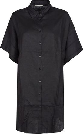 Hinnominate Hinnominate, Overhemden, Dames, Zwart, S, Linnen, Chique Blouse Chemisier