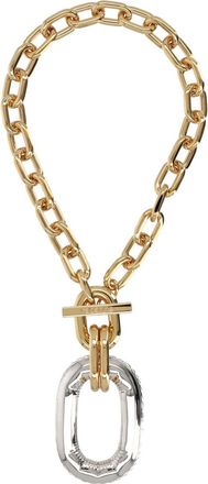 Paco Rabanne Gold Xl Link Rectangular Toggle Necklace