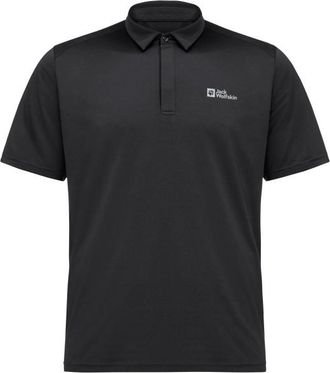 Jack Wolfskin Delgami Polo Polo-Shirt f&uuml;r Herren | schwarz