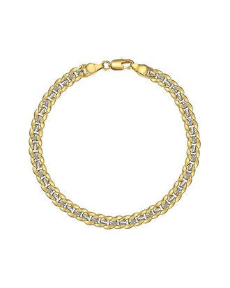 Liv Oliver 18K Two-Tone Chain Link Bracelet