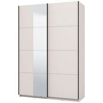 Dmora Guardaroba Grande Pasturo, Armadio Camera da Letto Appendiabiti, 2 Ripiani, Apertura Scorrevole, 145.5x217.5h cm Bianco Crema