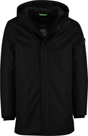 HUGO BOSS Jassen, Heren, Zwart, 5Xl, Leer, Hexatech Parka