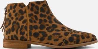 Toms Womens TOMS Rylie Suede Womens Leopard Boots - Brown - Size: 4