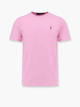 Ralph Lauren Cotton T-shirt with logo embroidery - POLO RALPH LAUREN - gender_Man