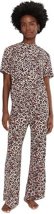 Honeydew Intimates All American PJ Set Womens Pajama Sets Caramel Leopard : SM, Spandex/Jersey