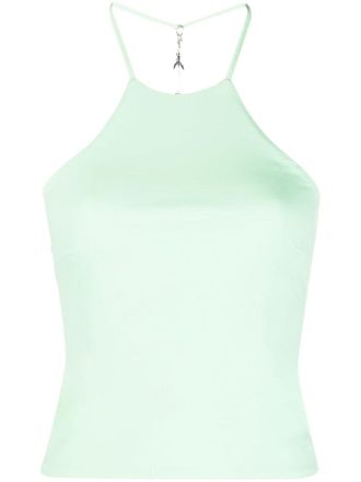 Patrizia Pepe open-back sleeveless top - women - Elastane/Polyamide - II - Green
