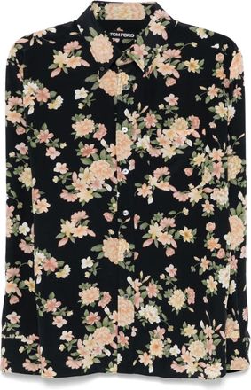 Tom Ford Camicia con stampa - Nero