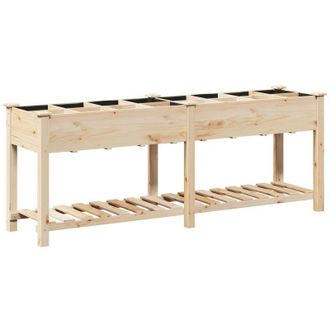 vidaXL Vidaxl - Maceta Para Jard&iacute;n Con Estante Beige 203.5 X 53 X 76.5 Cm