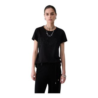 Liu Jo Dames, Tops, Zwart, Maat: XL Katoen