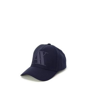 A|X Armani Exchange Blauwe Baseballpet met AX-logo - Heren - Petten - Blauw - ONE Size - Accessoires