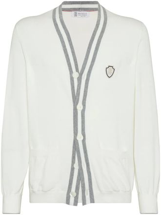 Brunello Cucinelli cotton cardigan - White