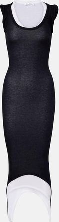 Alaia Ribbed-knit midi dress