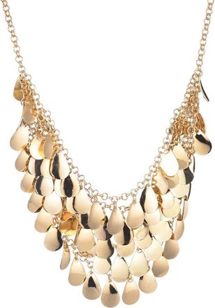 Adornia Adornia Plated Droplet Bib Necklace